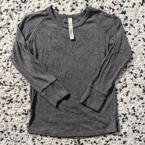 Childhood's Grey Ribbed Knit Shirt 4T